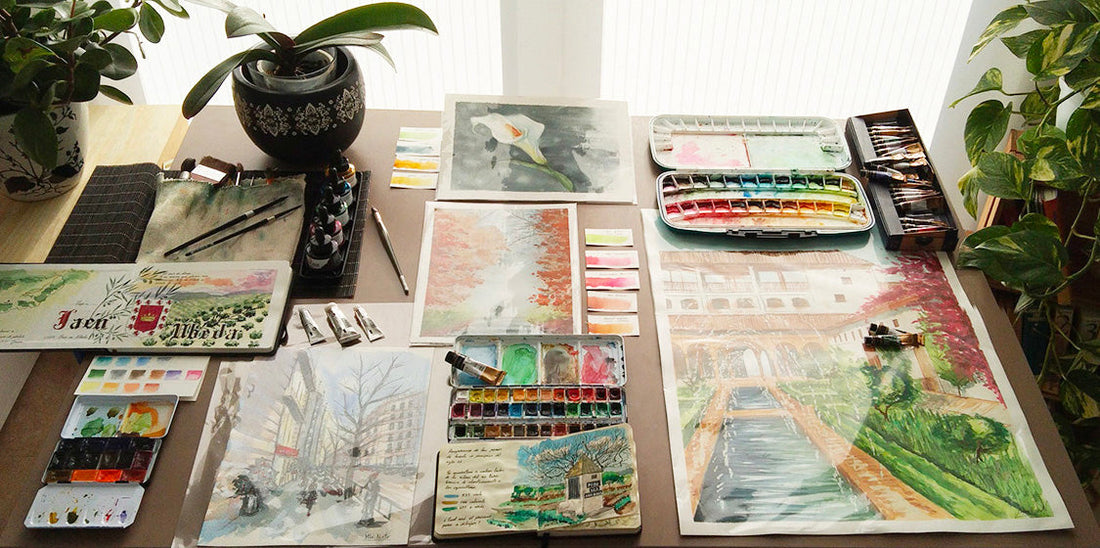 MIS PRIMERAS ACUARELAS: EXPERIENCIA, MATERIALES Y APRENDIZAJES SIN FILTRO